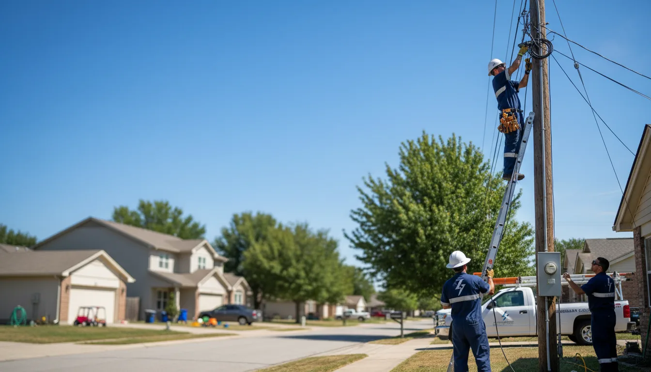 Residential electrician providing installation services in Delhi, LA
